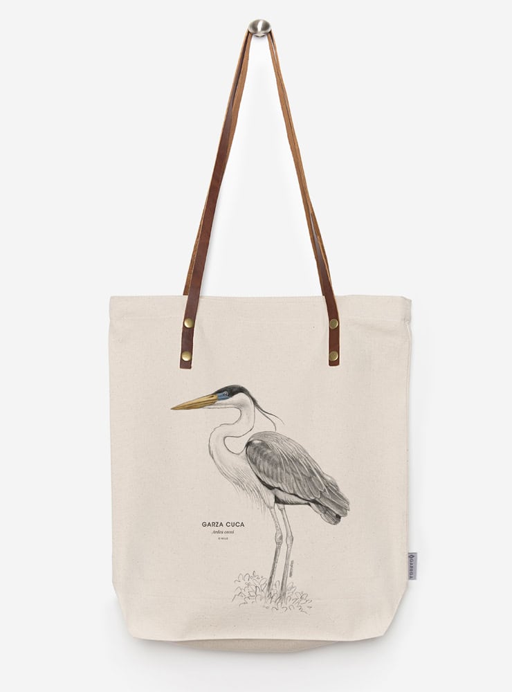 totebag diseño garza cuca Chile
bolsa tela reutilizable garza cuca fauna Chile
regalo totebag garza cuca Chile
totebag alternativa plástico fauna chilena
totebag ilustración garza cuca Chile sustentable
