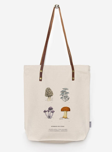 totebag diseño hongos Chile
bolsa tela reutilizable hongos fauna Chile
regalo totebag hongos Chile
totebag alternativa plástico fauna chilena
totebag ilustración hongos Chile sustentable